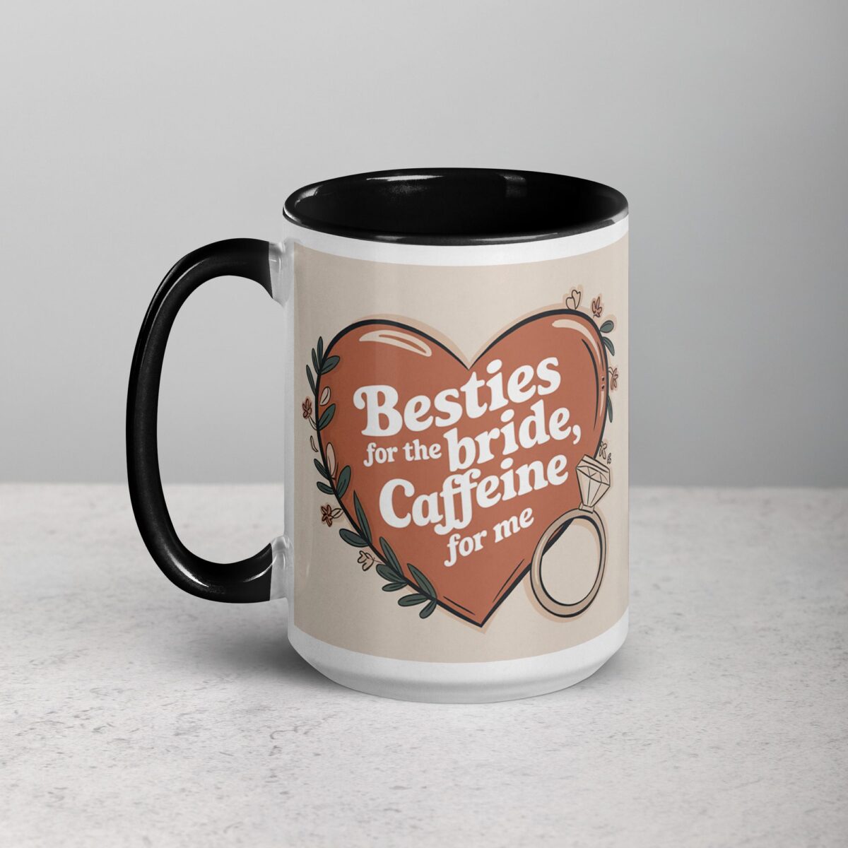 Besties for the Bride, Caffeine for Me Mug - Image 5