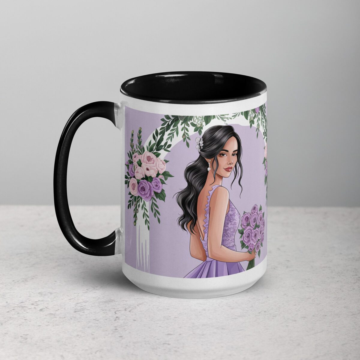 Thank You for Being My Bridesmaid Sophisticated Coffee Mug - Image 5