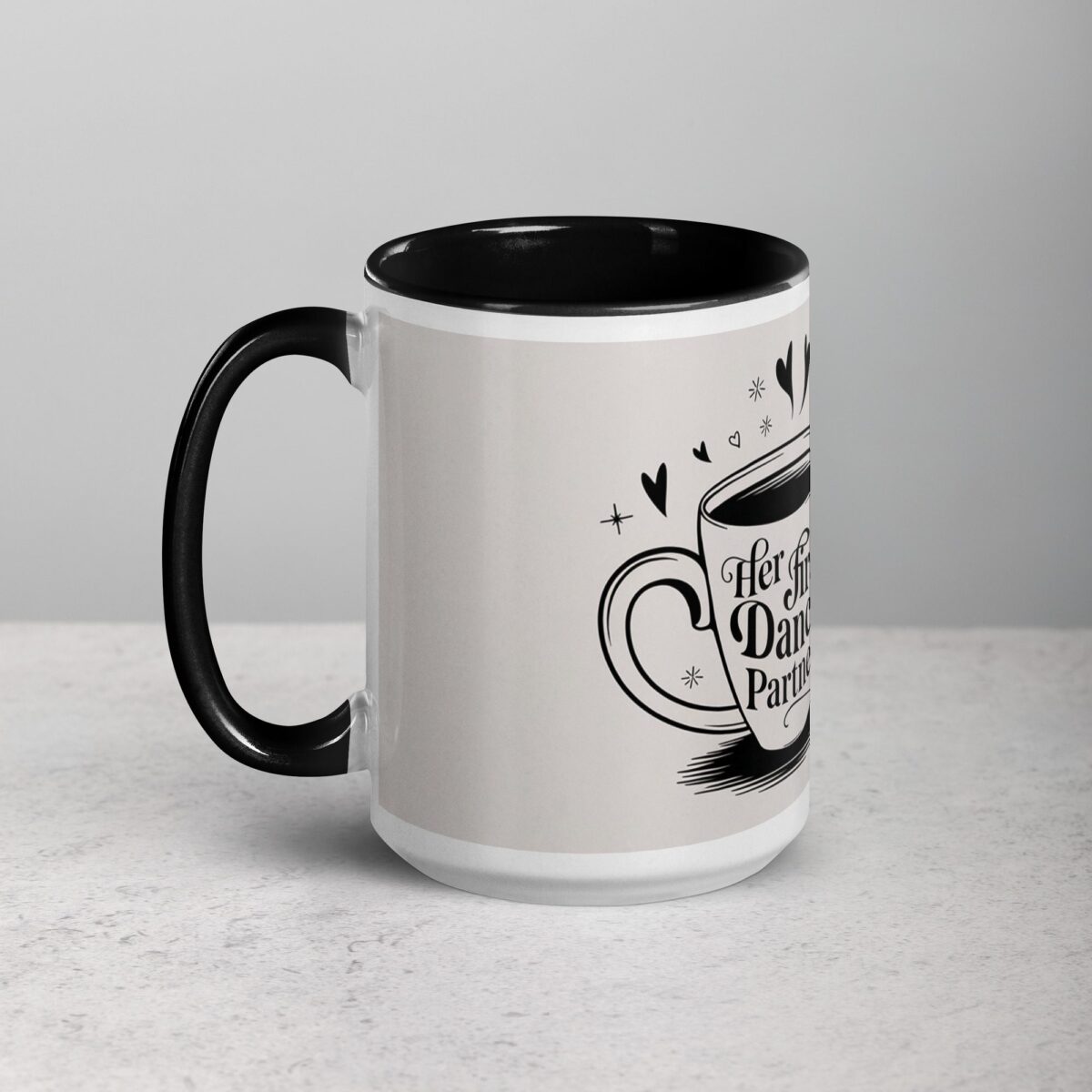 Her First Dance Partner Coffee Mug & Tea Cup - Image 5