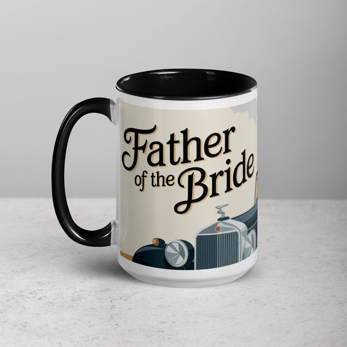 Father of the Bride Retro Coffee Mug & Tea Cup - Image 5