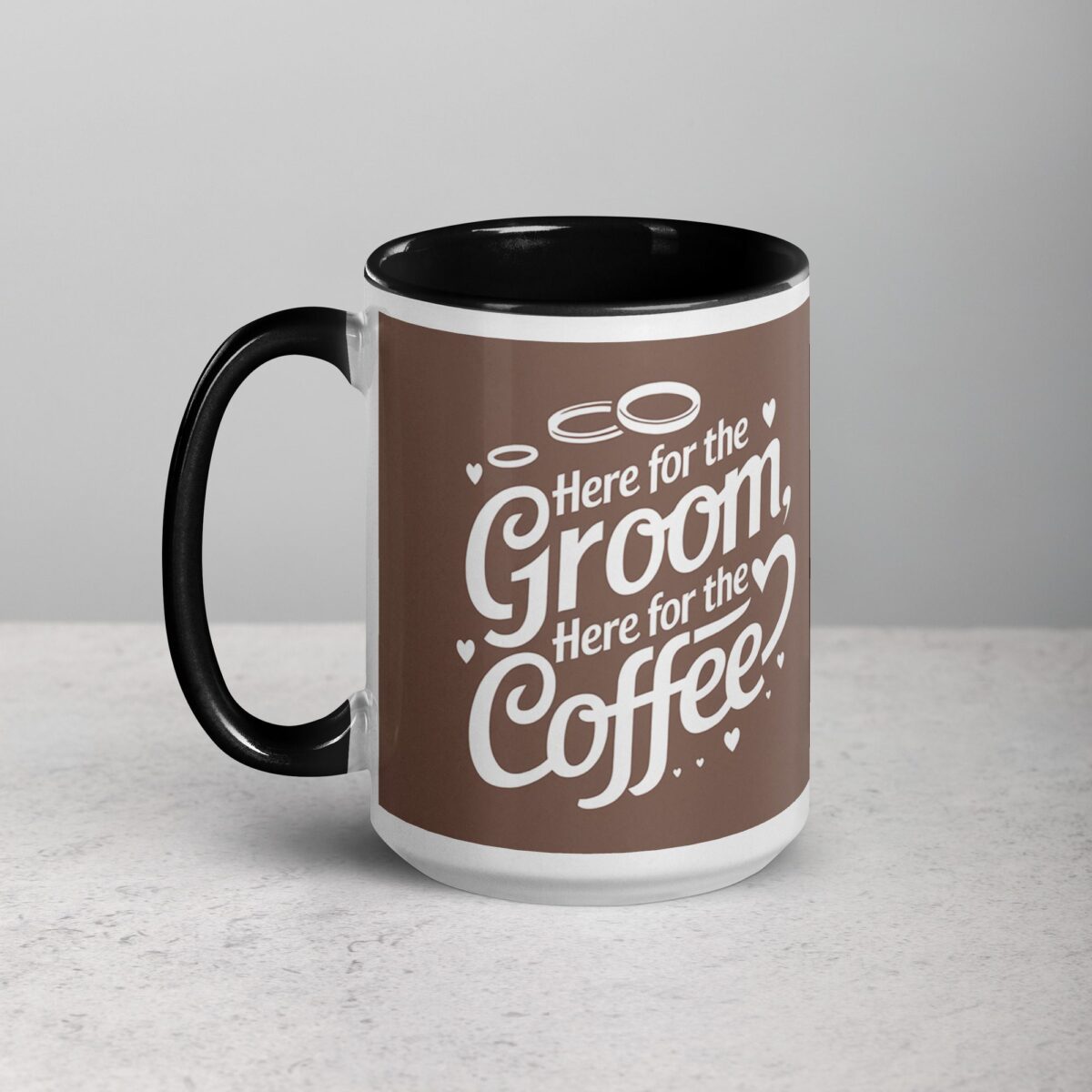 Here for the Groom, Here for the Coffee Wedding Mug - Image 5