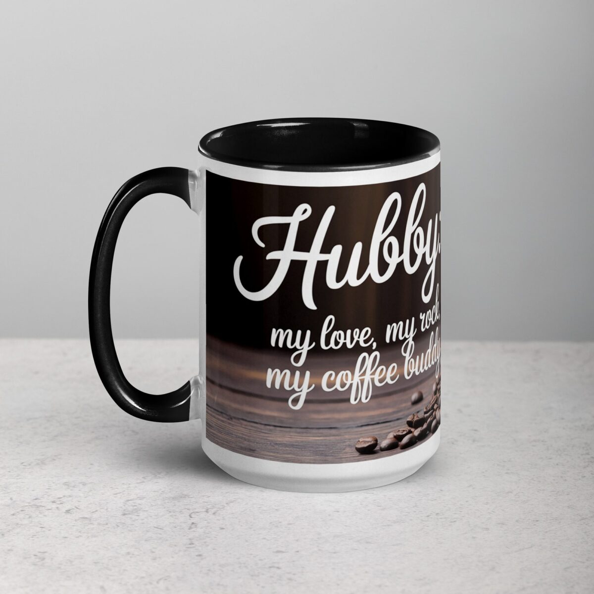 Hubby: My Love, My Rock, My Coffee Buddy Mug - Image 5