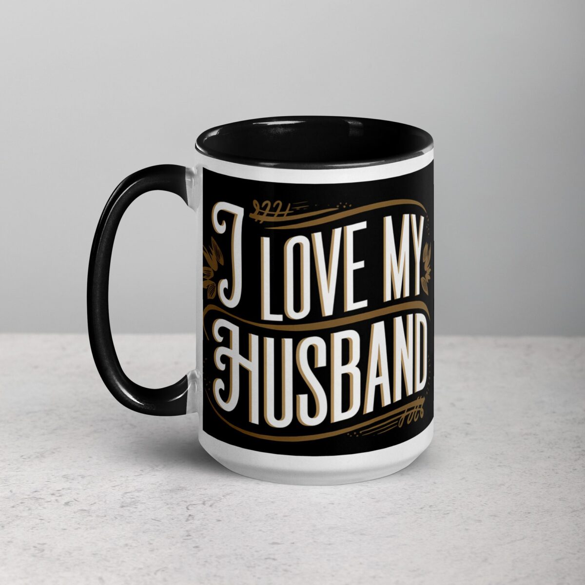 I Love My Husband Elegant Coffee Mug & Tea Cup - Image 5