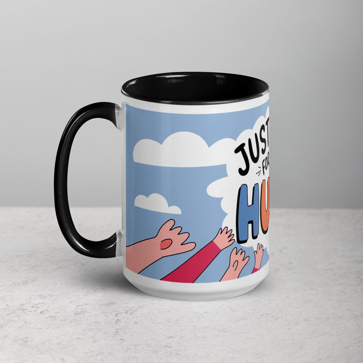 Just Here for the Hugs Coffee Mug - Image 5