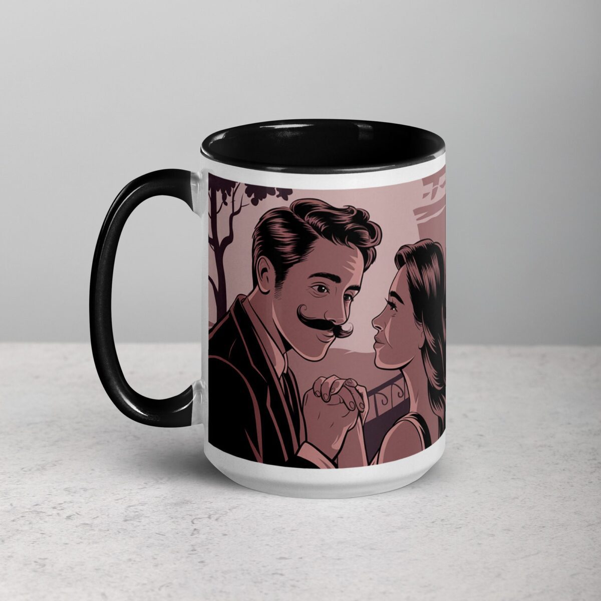 I Mustache You to Be Mine Boyfriend Coffee Mug - Image 5