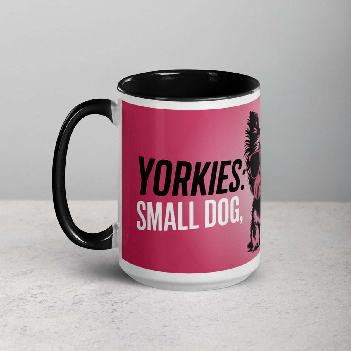 Yorkies: Small Dog, Big Attitude Coffee Mug - Image 5