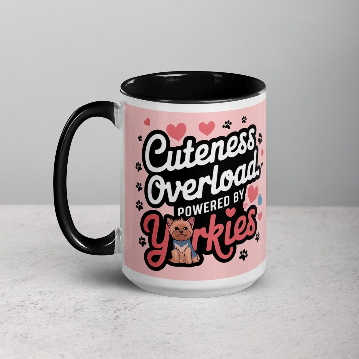 Cuteness Overload: Powered by Yorkies Coffee Mug - Image 5
