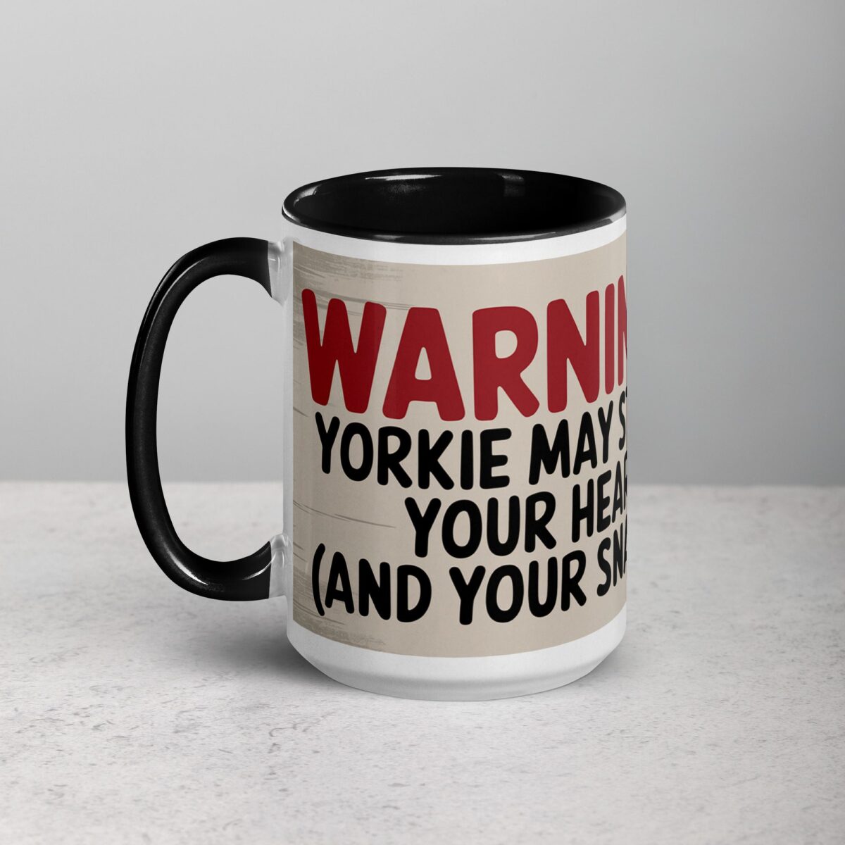 Warning: Yorkie May Steal Your Heart Coffee Mug - Image 6