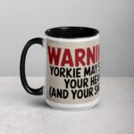Warning: Yorkie May Steal Your Heart Coffee Mug - Image 6