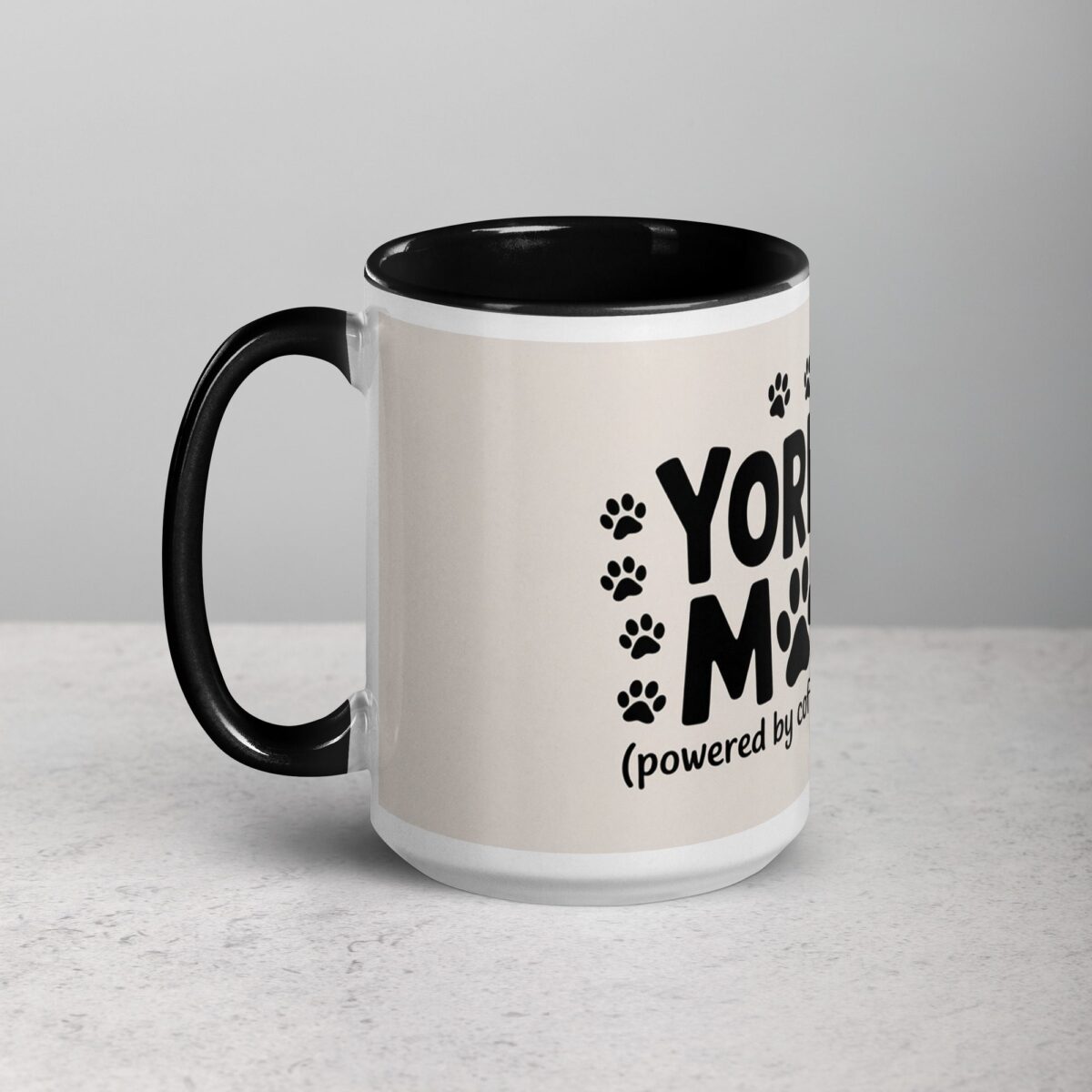 Yorkie Mom Text Coffee Mug & Tea Cup - Image 5