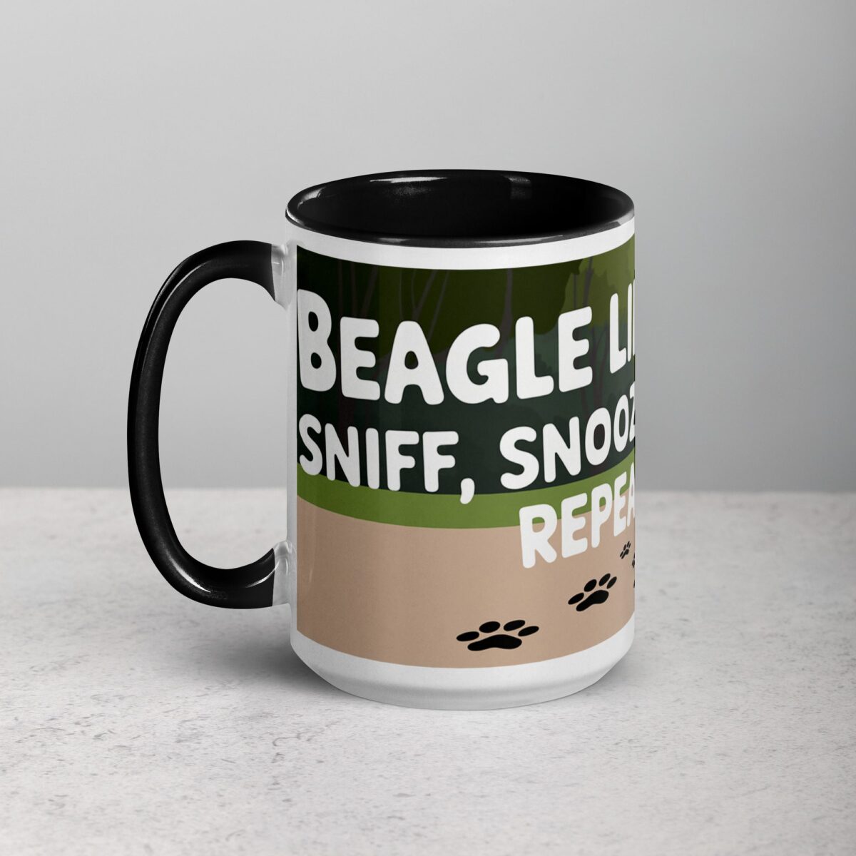 Beagle Life: Sniff, Snooze, Repeat Coffee Mug - Image 5