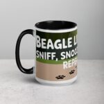 Beagle Life: Sniff, Snooze, Repeat Coffee Mug - Image 5