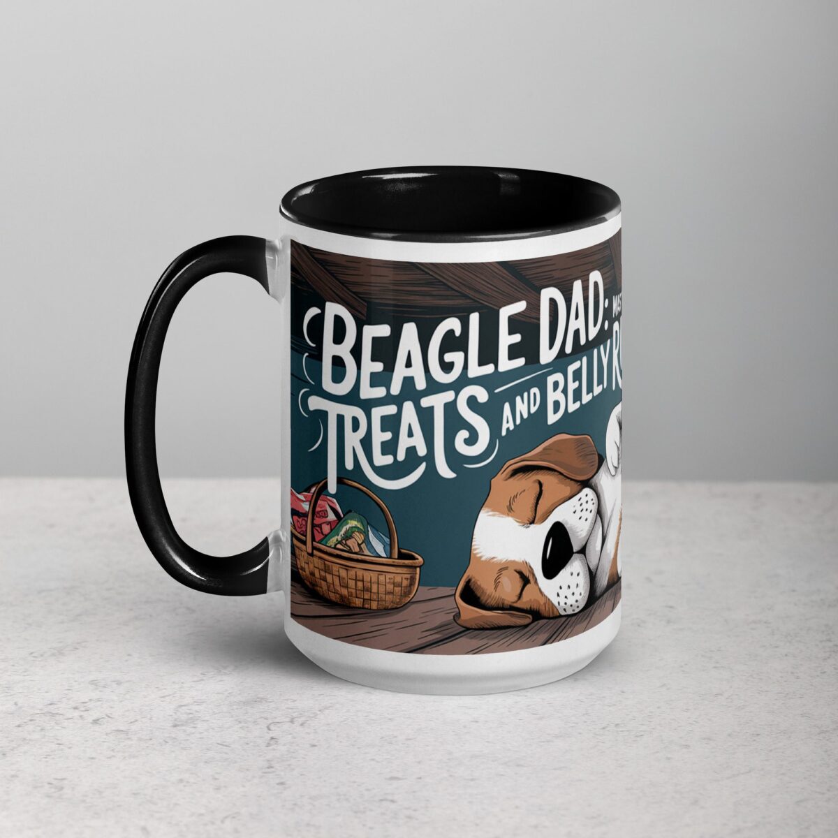 Beagle Dad: Master of Treats and Belly Rubs Coffee Mug - Image 5