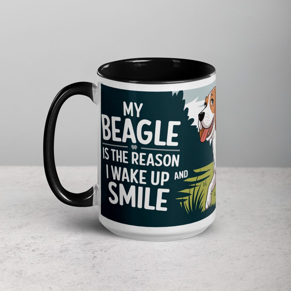 My Beagle Is the Reason I Wake Up (and Smile) Coffee Mug - Image 5