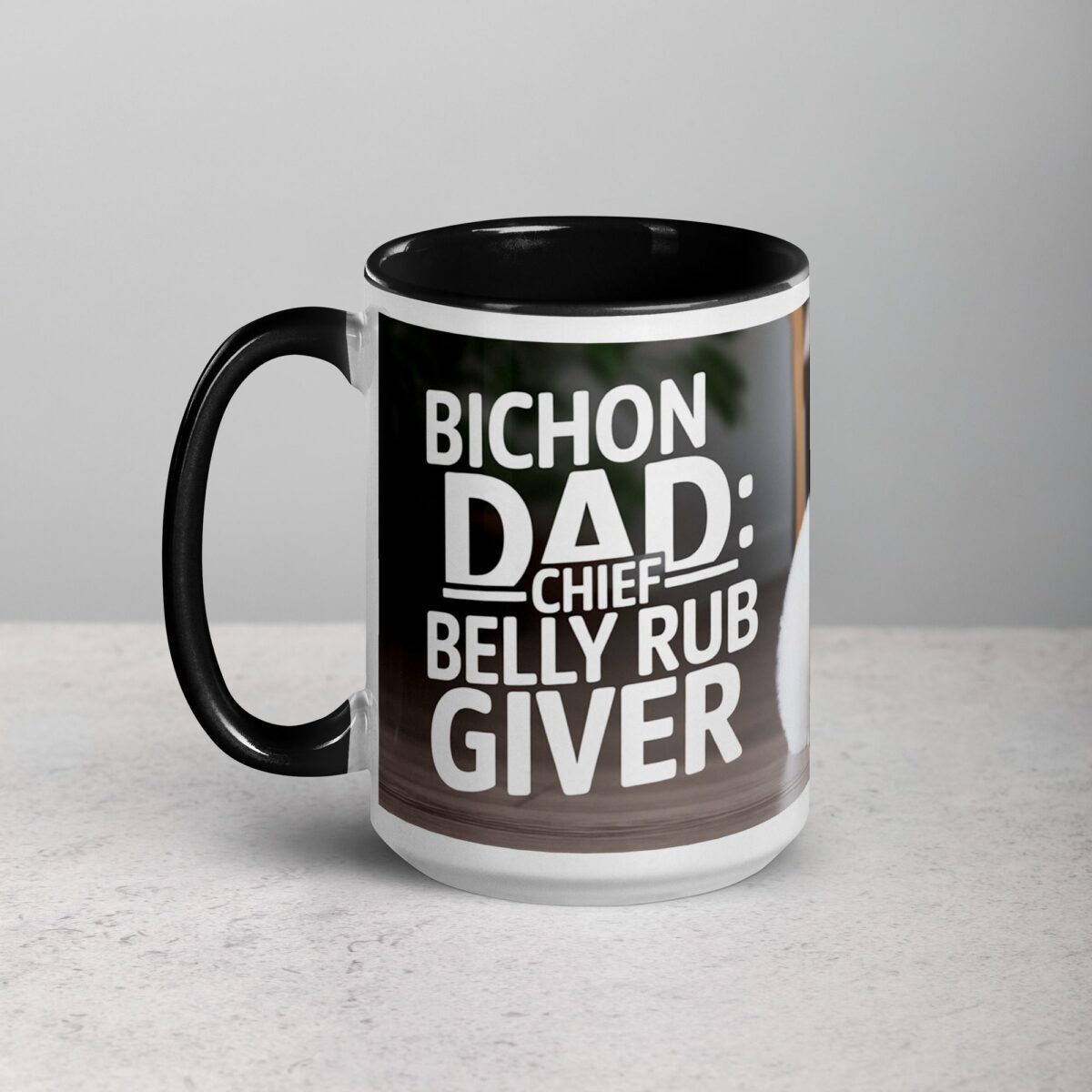 Bichon Dad: Chief Belly Rub Giver Coffee Mug - Image 5