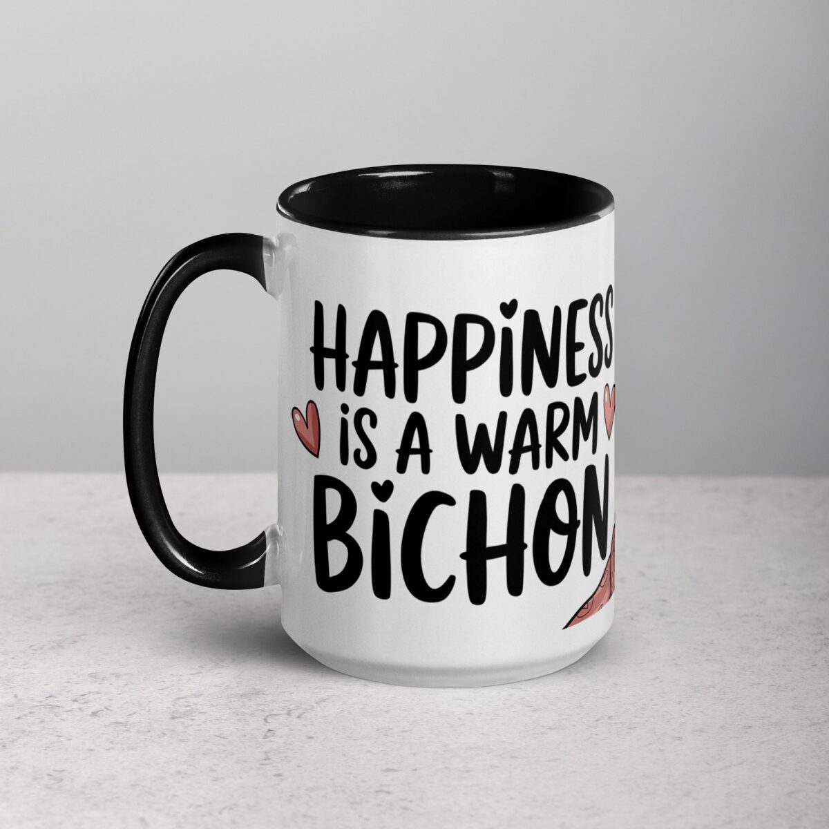 Happiness Is a Warm Bichon Coffee Mug & Tea Cup - Image 5