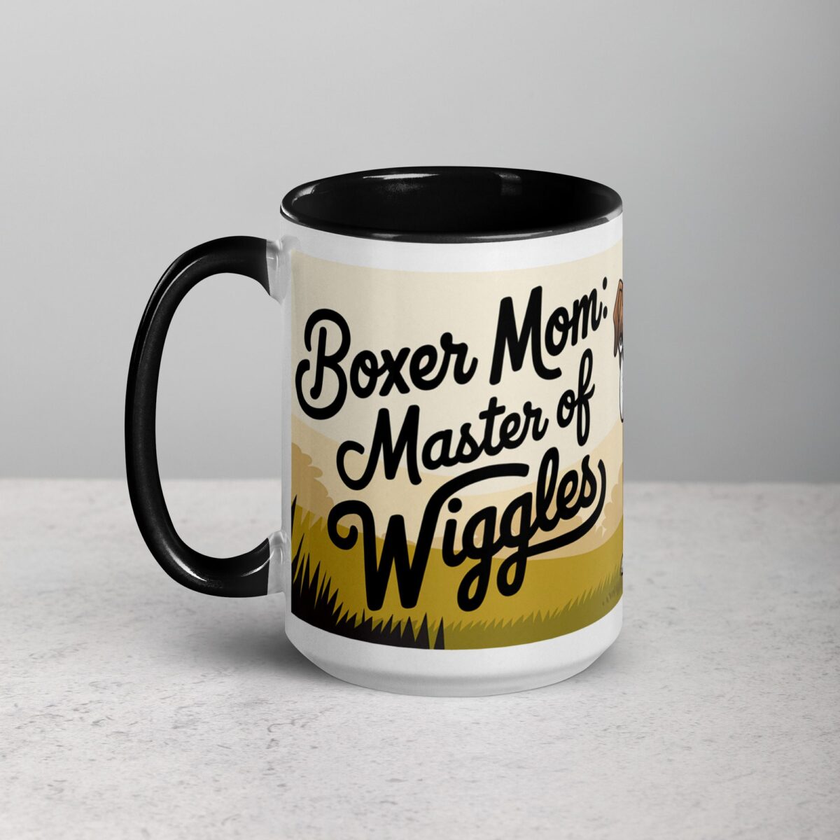 Boxer Mom: Master of Wiggles Coffee Mug - Image 5