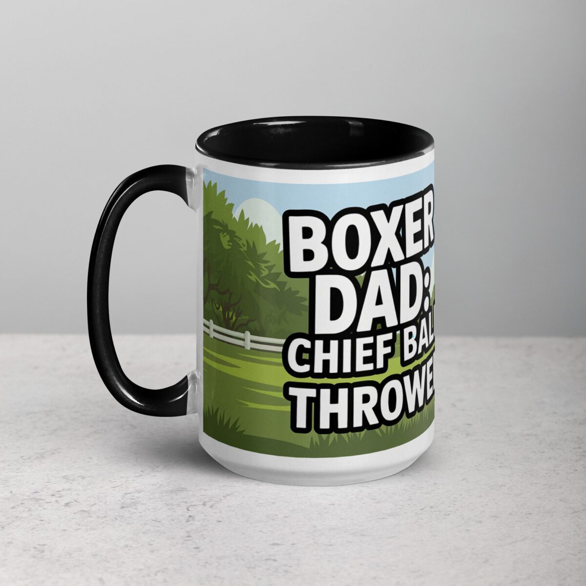 Boxer Dad: Chief Ball Thrower Coffee Mug - Image 5