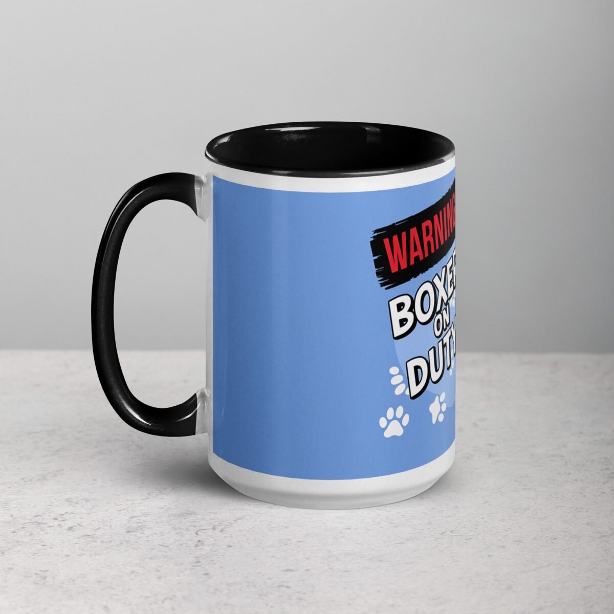 Warning: Boxer on Duty Coffee Mug - Image 5