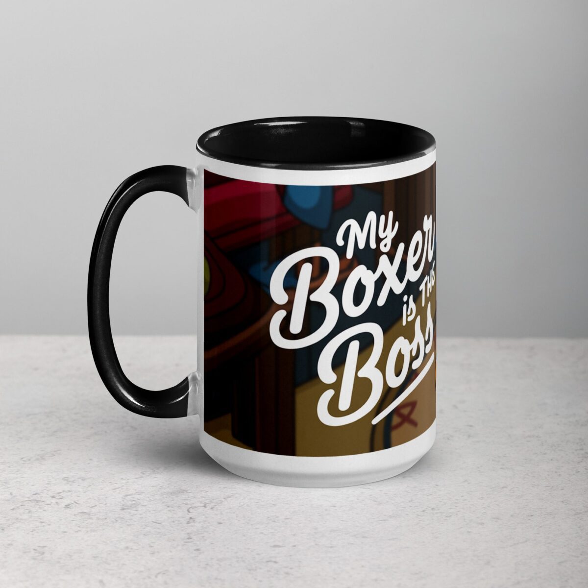 My Boxer Is the Boss Coffee Mug - Image 5