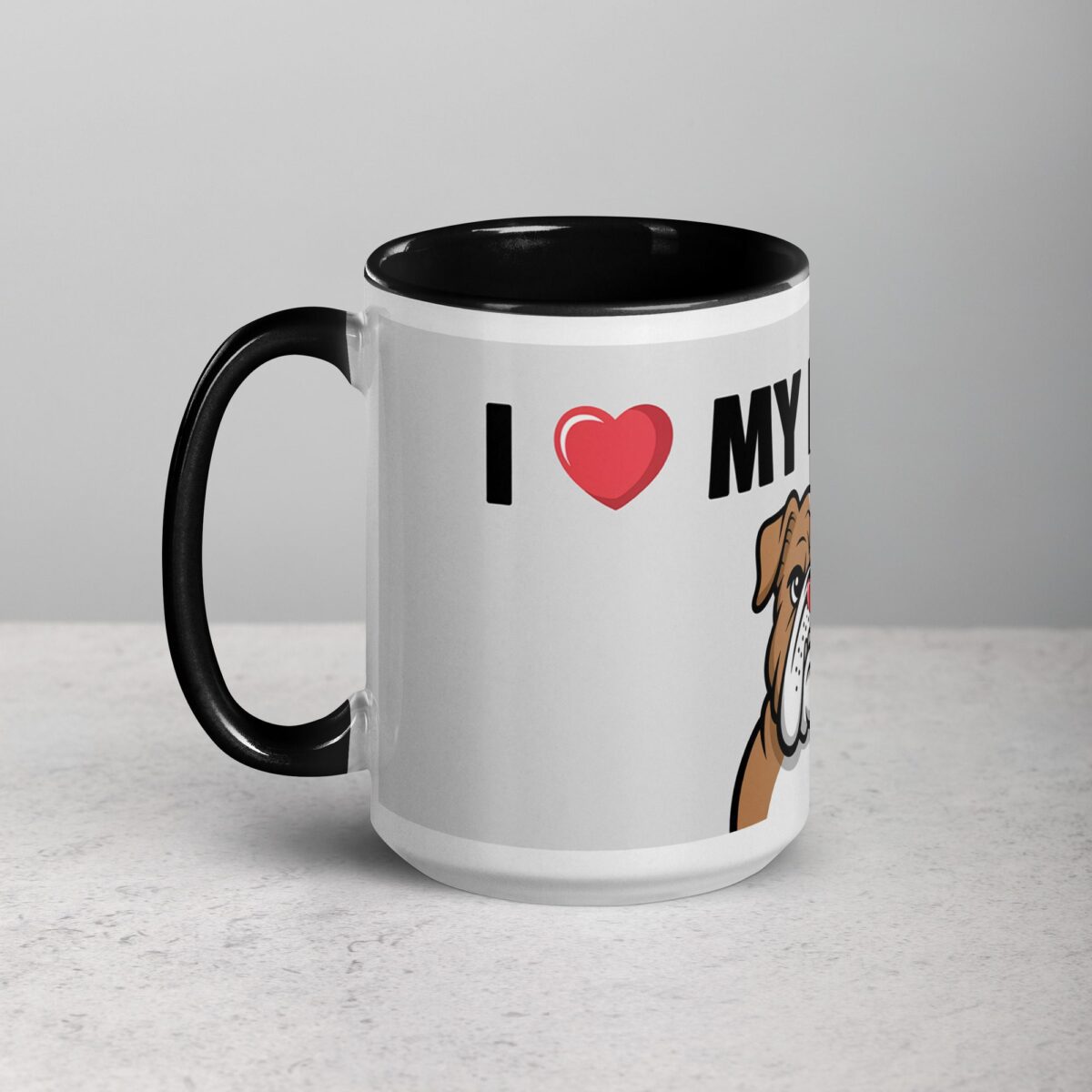 I ❤️ My Bulldog  Coffee Mug & Tea Cup - Image 5