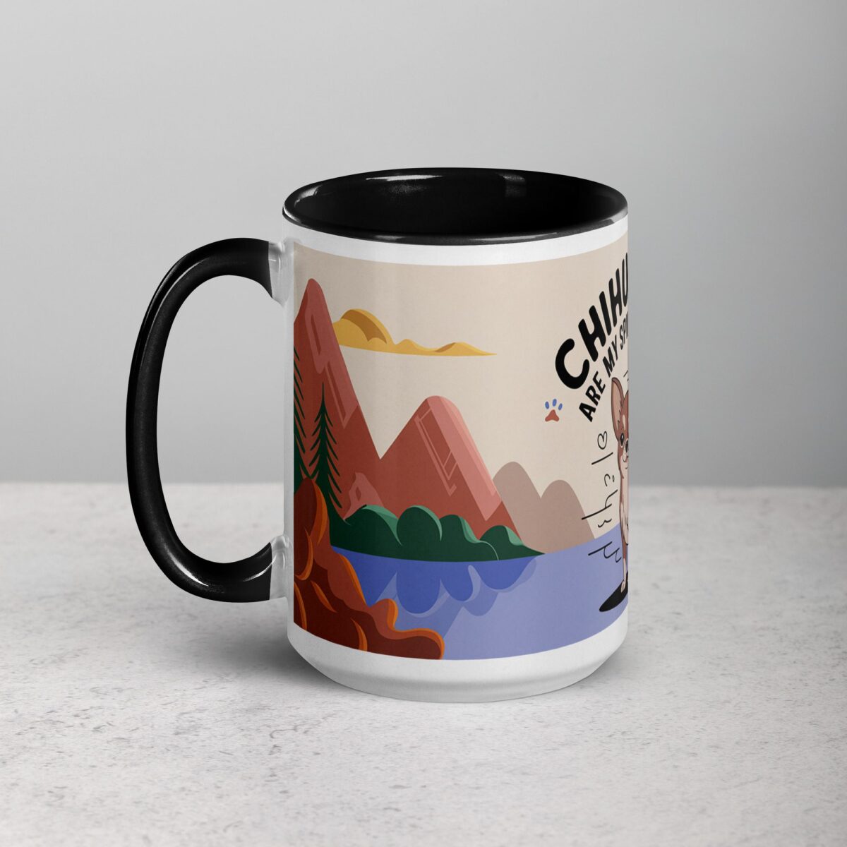 Chihuahuas Are My Spirit Animal Coffee Mug - Image 5