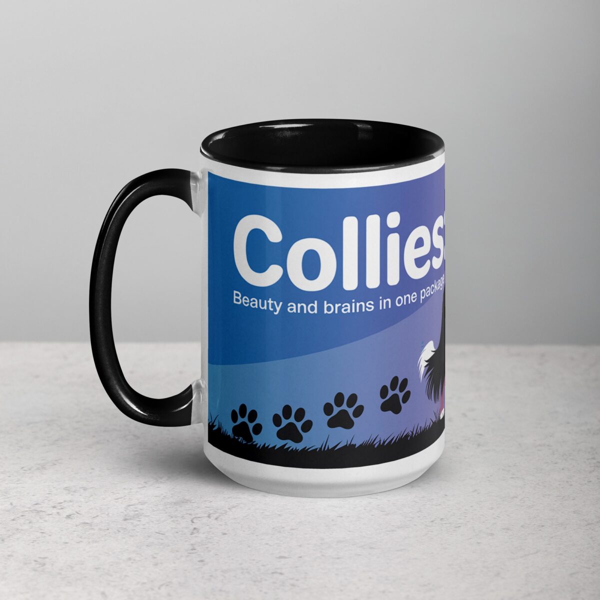Collies: Beauty and Brains in One Package Coffee Mug - Image 5