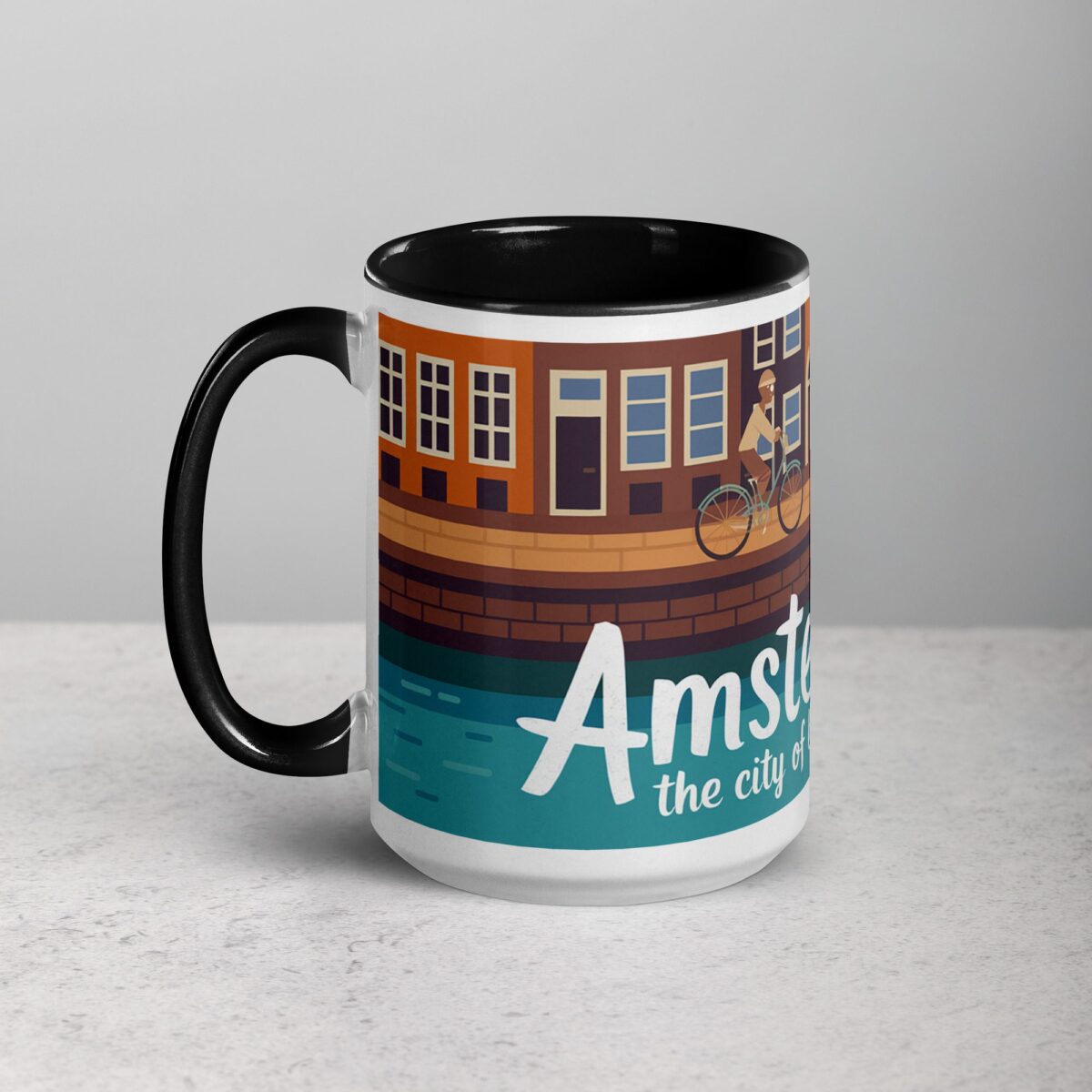Amsterdam: The City of Bikes and Canals Coffee Mug - Image 5