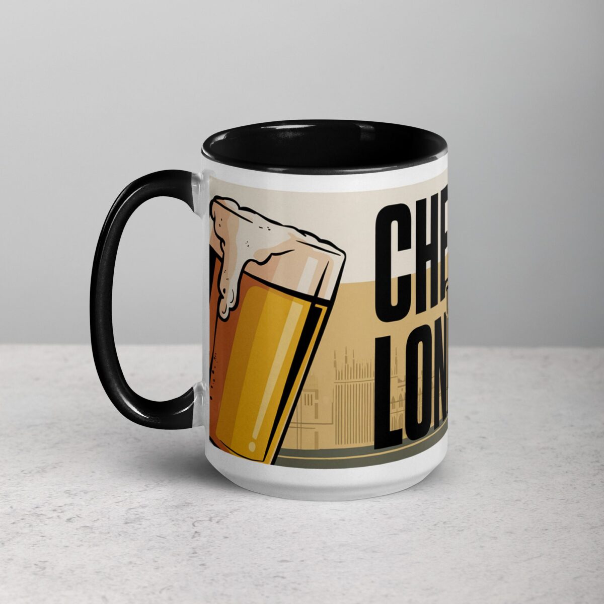 Cheers to London Coffee Mug & Tea Cup - Image 5