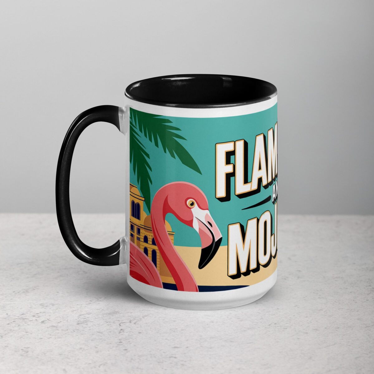 Flamingos and Mojitos Coffee Mug - Image 5