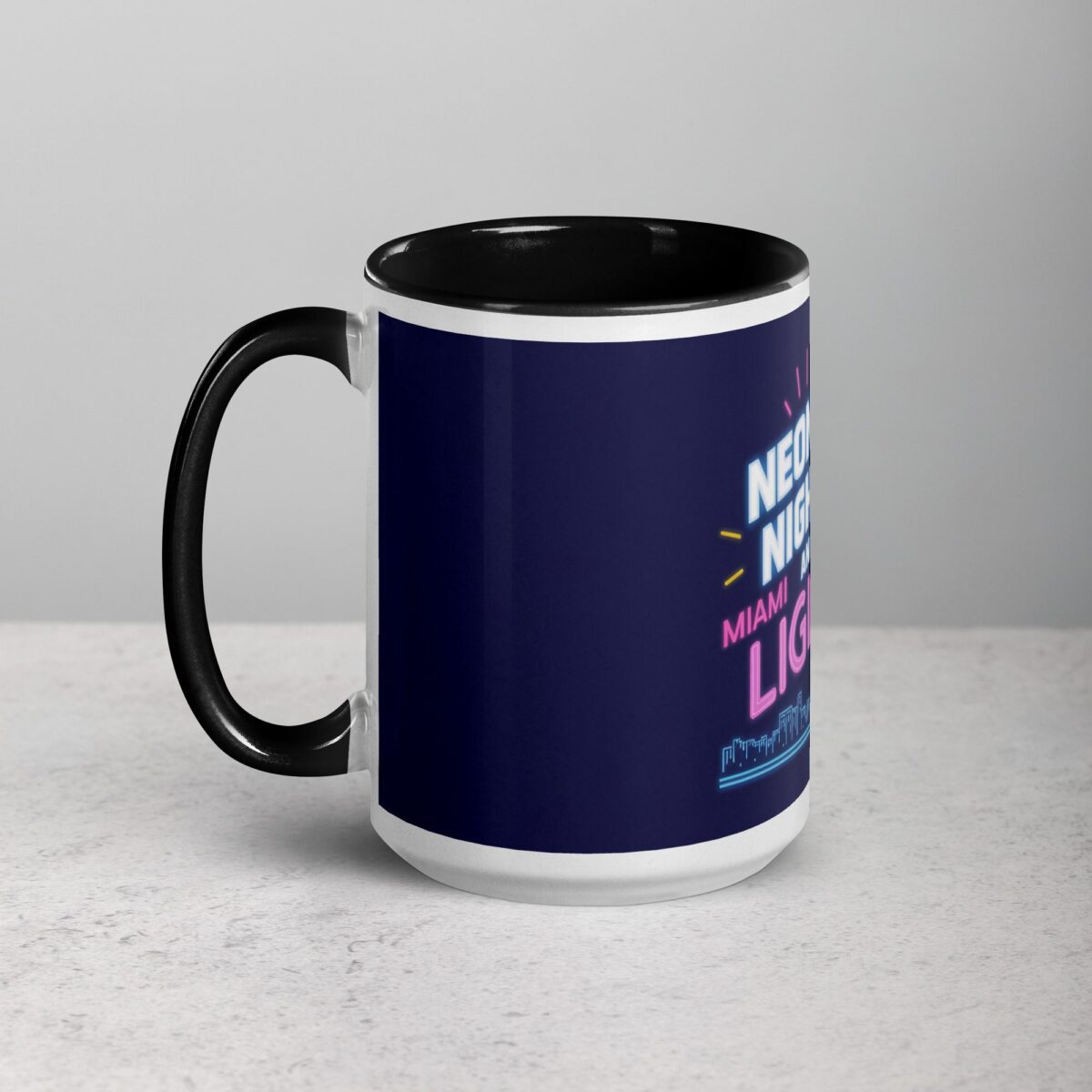 Neon Nights and Miami Lights Coffee Mug - Image 5