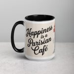 Happiness Is a Parisian Café Coffee Mug - Image 5