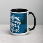 Fishing is My Therapy, Coffee is My Fuel Mug - Image 6