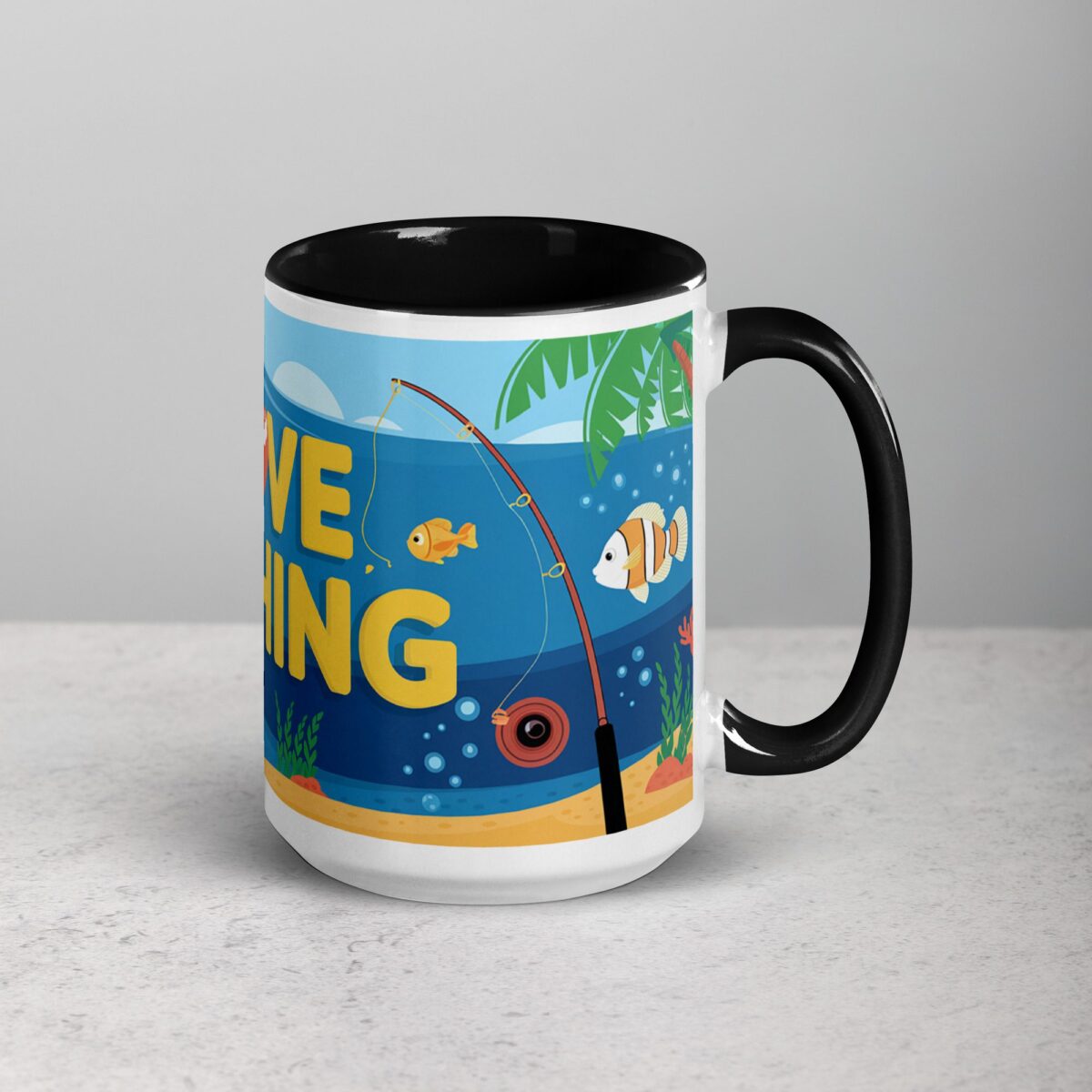 I Love Fishing Fun Coffee Mug & Tea Cup - Image 6