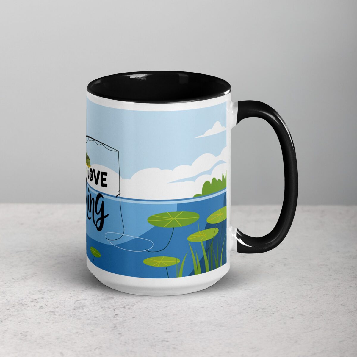 I Love Fishing Elegant Coffee Mug & Tea Cup - Image 6