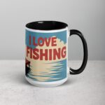 I Love Fishing Retro Coffee Mug & Tea Cup - Image 6