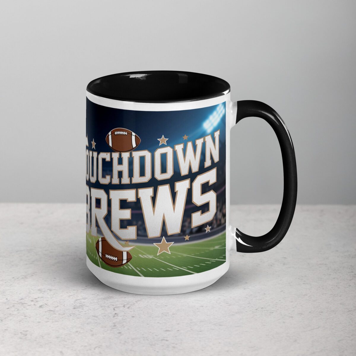 Touchdown Brews Football Coffee Mug - Image 6