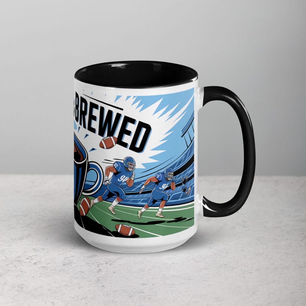 Blitzed & Brewed Football Coffee Mug - Image 6