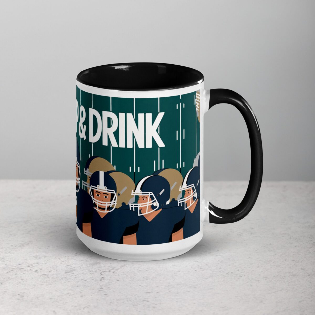 Huddle Up & Drink Football Coffee Mug & Tea Cup - Image 6