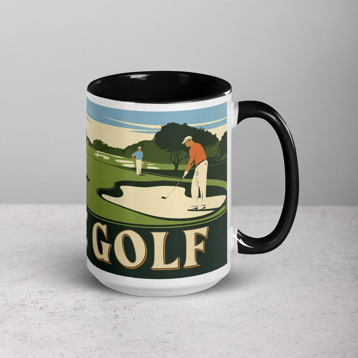 I Love Golf Retro Coffee Mug & Tea Cup - Image 6