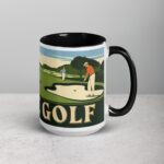 I Love Golf Retro Coffee Mug & Tea Cup - Image 6