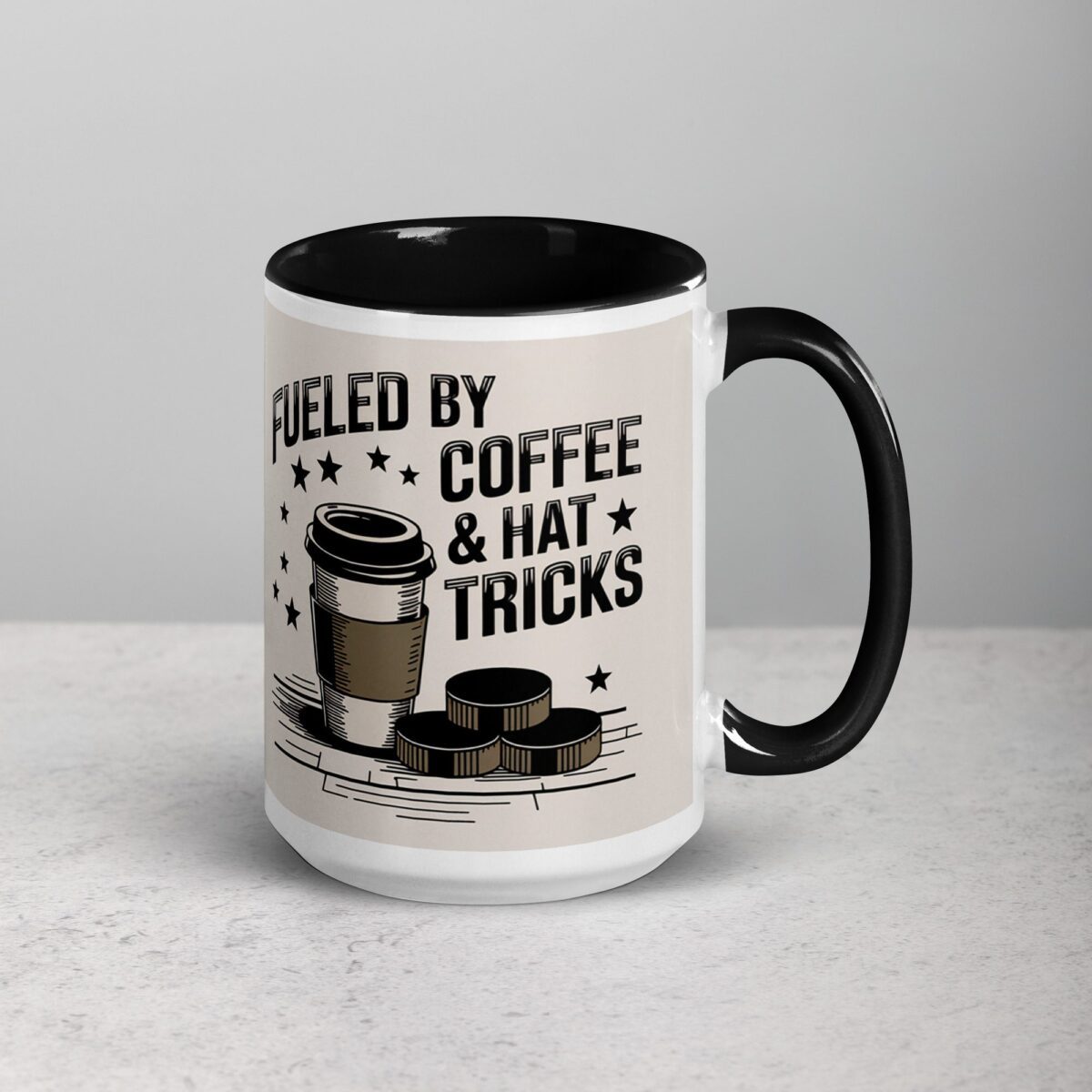 Fueled by Coffee & Hat Tricks Hockey Mug - Image 6