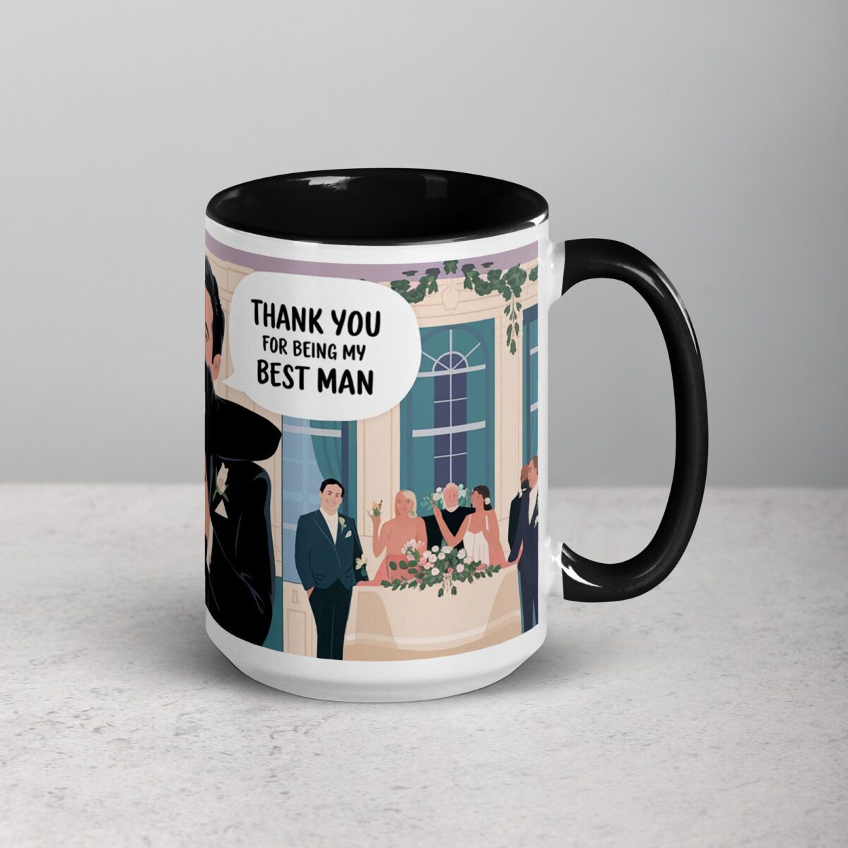Elegant Thank You Best Man Coffee Mug & Tea Cup - Image 6