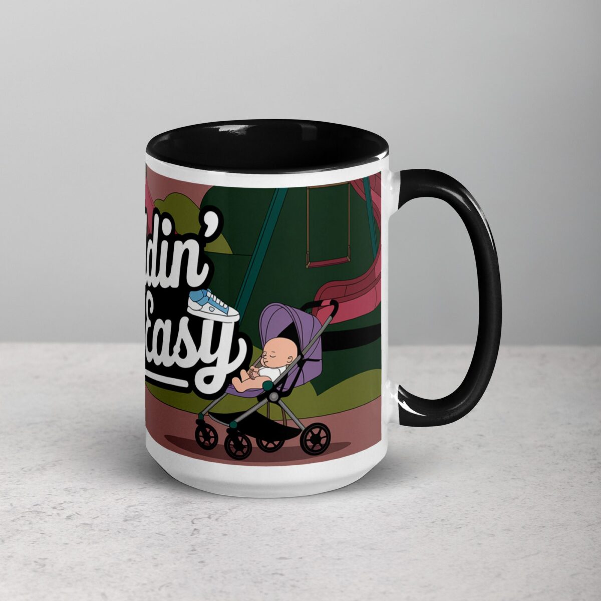 Daddin Ain't Easy  Coffee Mug & Tea Cup - Image 6