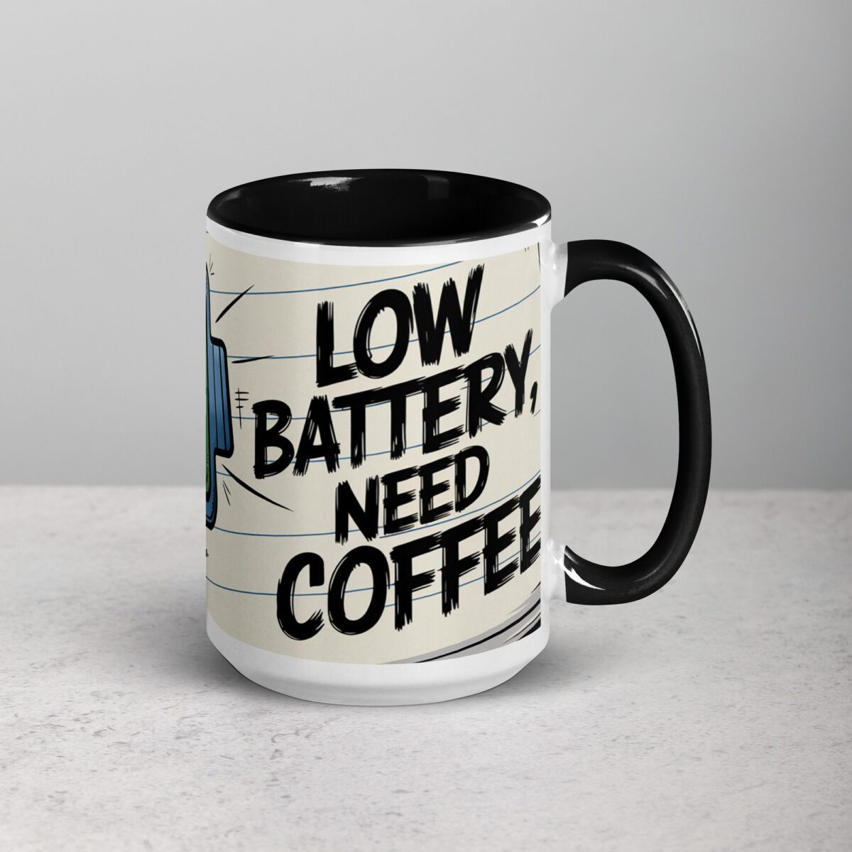 Low Battery, Need Coffee Gamer Mug - Image 6