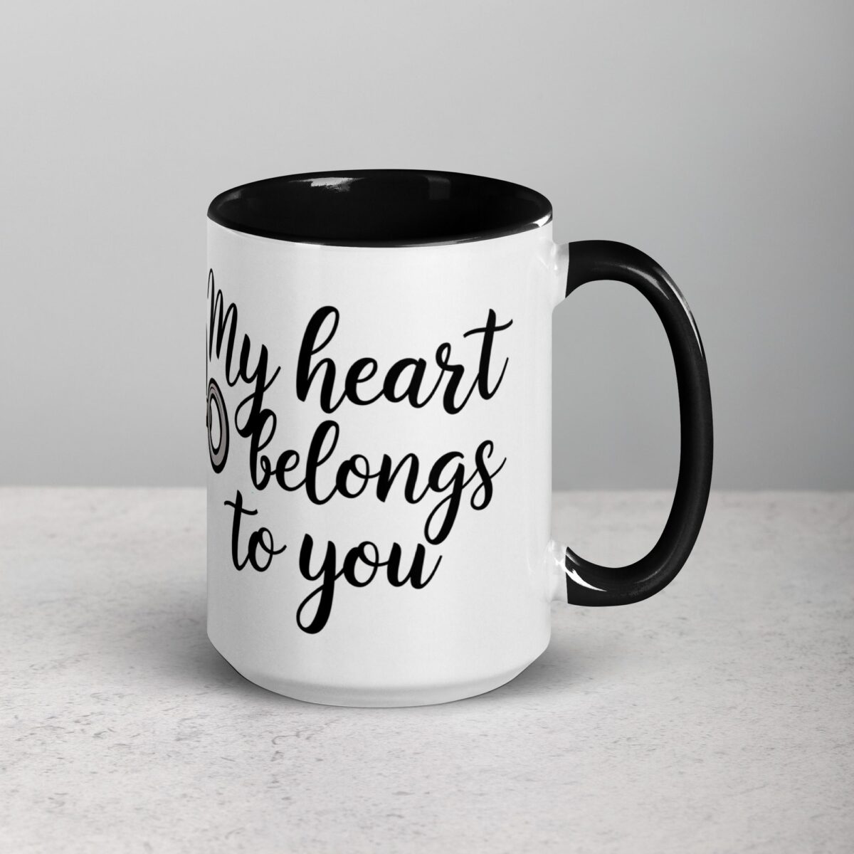 My Heart Belongs to You Girlfriend Coffee Mug - Image 6