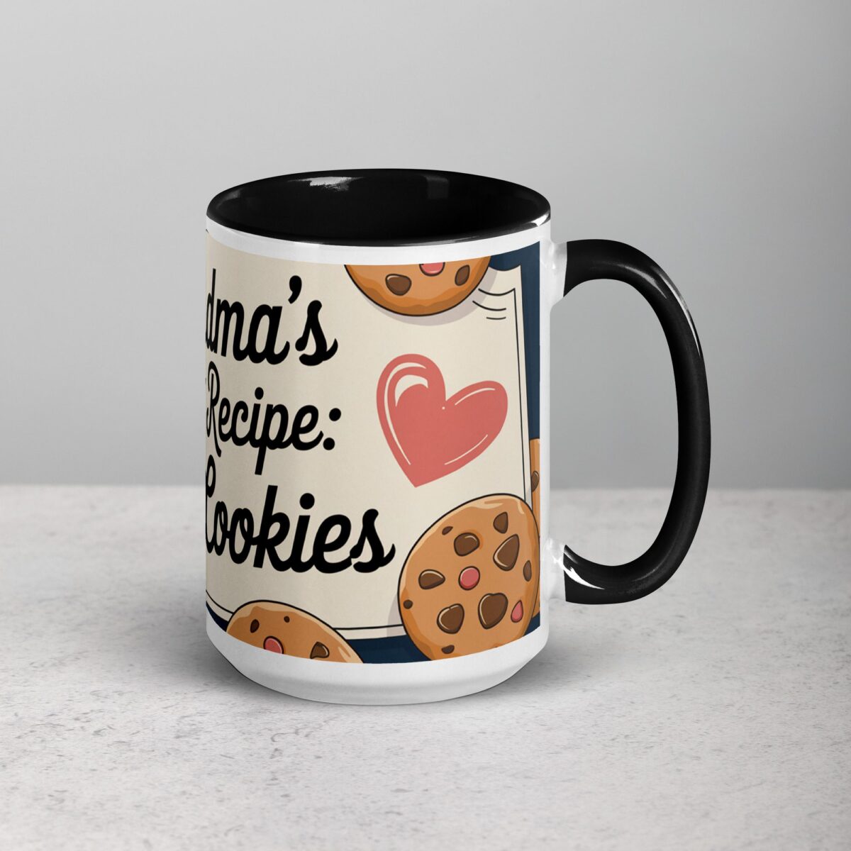 Grandma’s Secret Recipe: Love & Cookies Coffee Mug - Image 6
