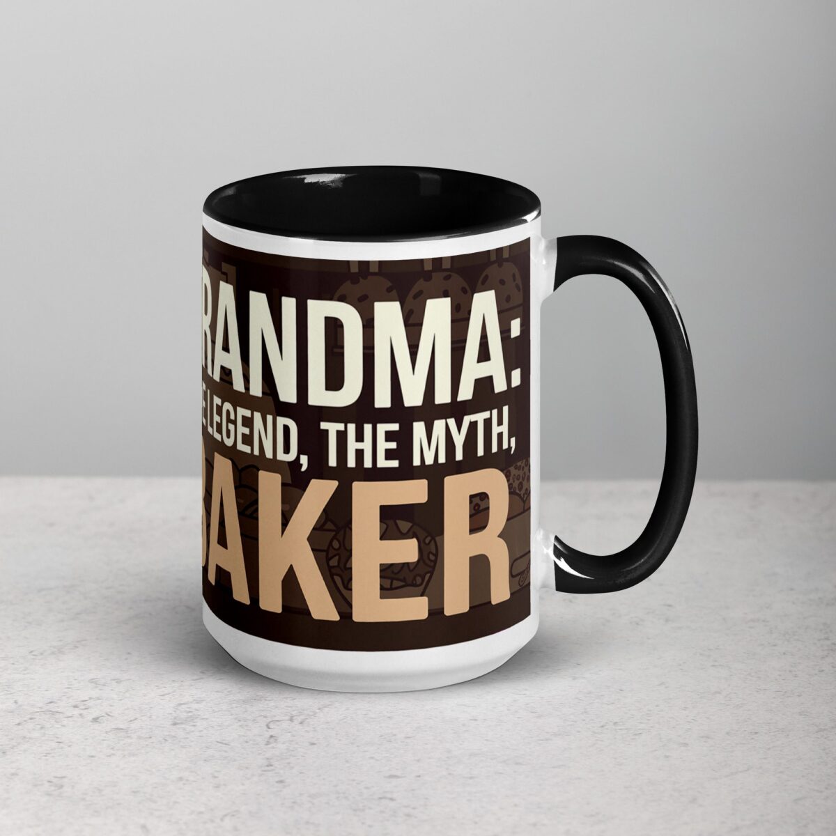 Grandma: The Legend, The Myth, The Baker Coffee Mug - Image 6