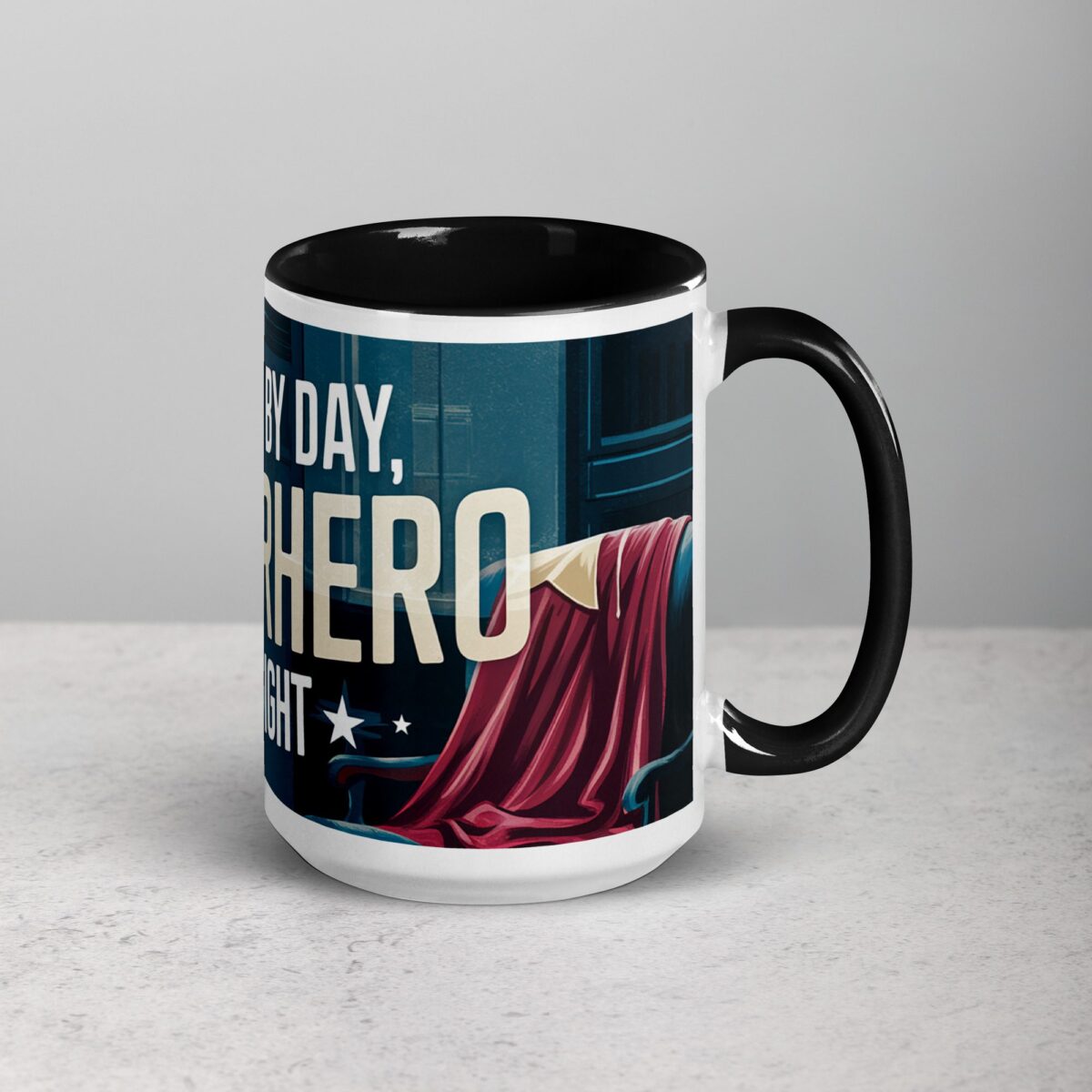 Lawyer by Day, Superhero by Night Coffee Mug - Image 6