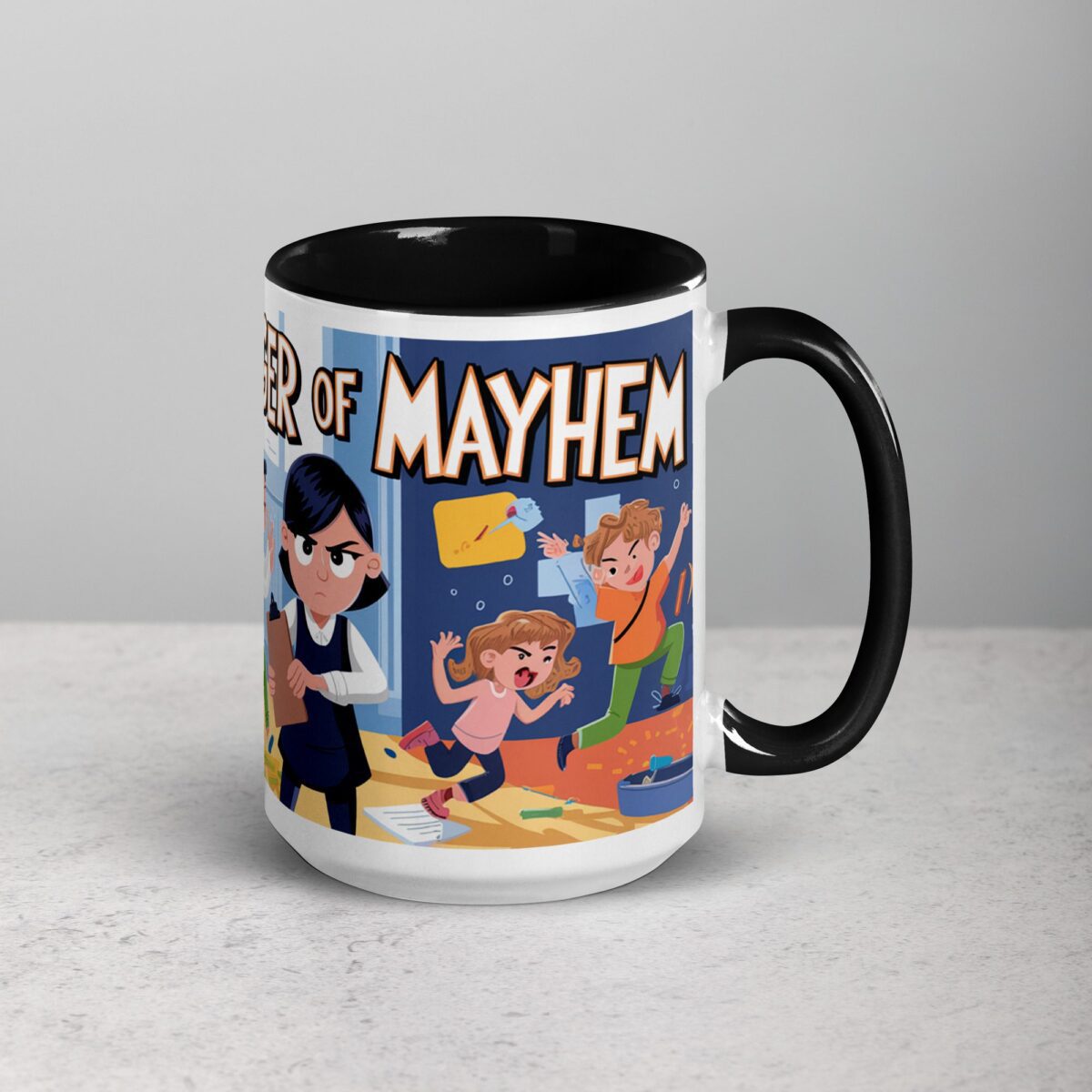 Nanny: Manager of Mayhem Coffee Mug & Tea Cup - Image 6